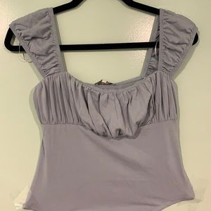 Body-hugging Blue Bodysuit